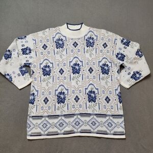 Grace vintage cottagecore Oversized sweater size large 100% acrylic